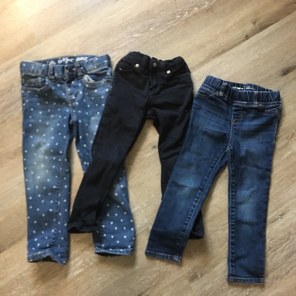 Jeans size 4T baby gap, cat&jack, sonoma